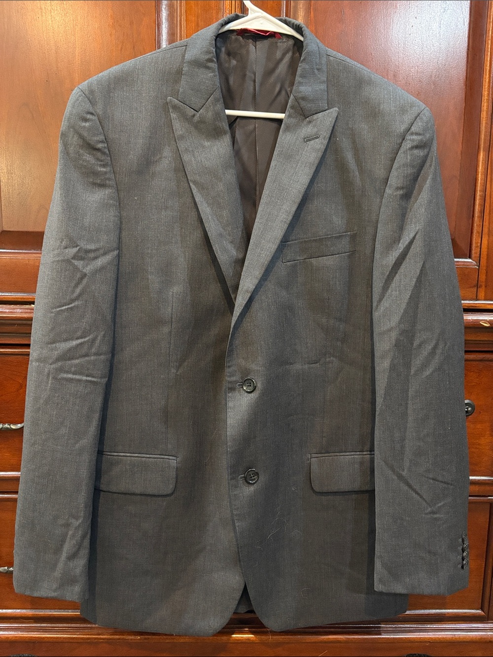 Alfani Men's Dark Gray Two-Button Suit Blazer